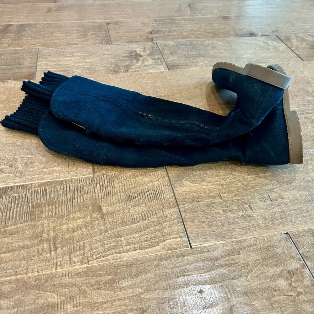 Corso Como Women’s Over the Knee Boots with Knit Topper Black Size 9 1/2 EUC